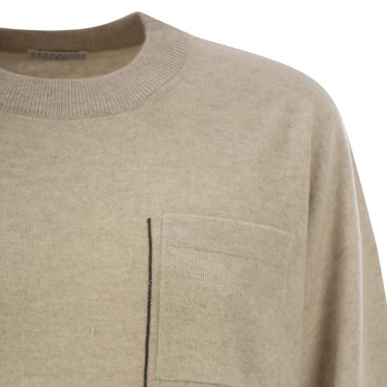 25SS 브루넬로 쿠치넬리 스웨터 M16244700 BEIGE - BRUNELLO CUCINELLI