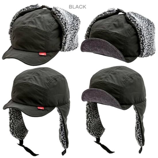  클레프 이어플랩 캡 TEDBOAJETCAP BLACK DOM