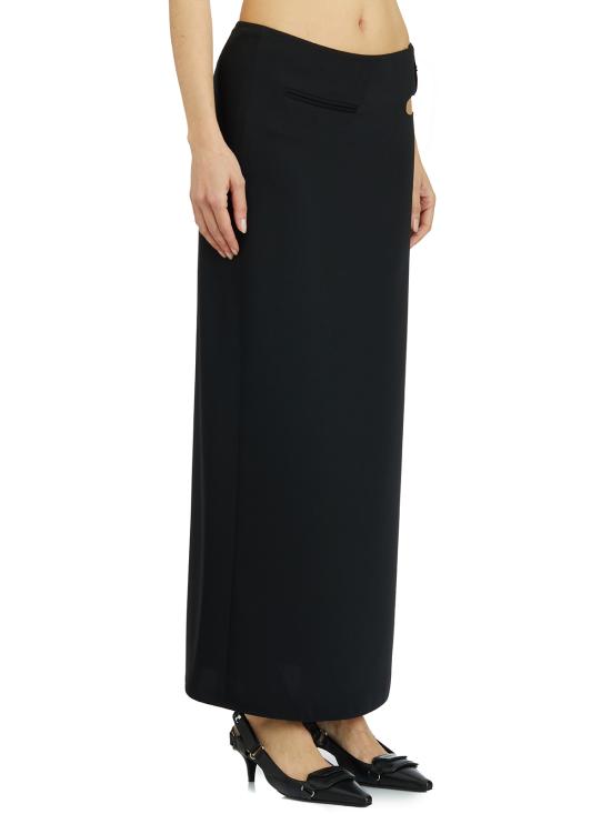 25SS 쿠레쥬 롱 스커트 L125CJU237PL01479999 Black - COURREGES