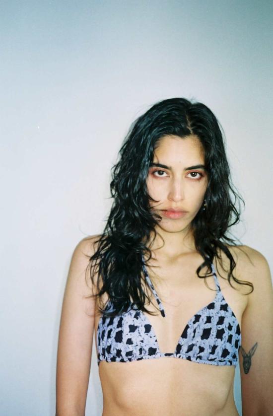  Helena Manzano 비키니 수영복 헬레나 만자노 팔로마 비키니 탑 블랙/퍼플 - OTHER BRANDS