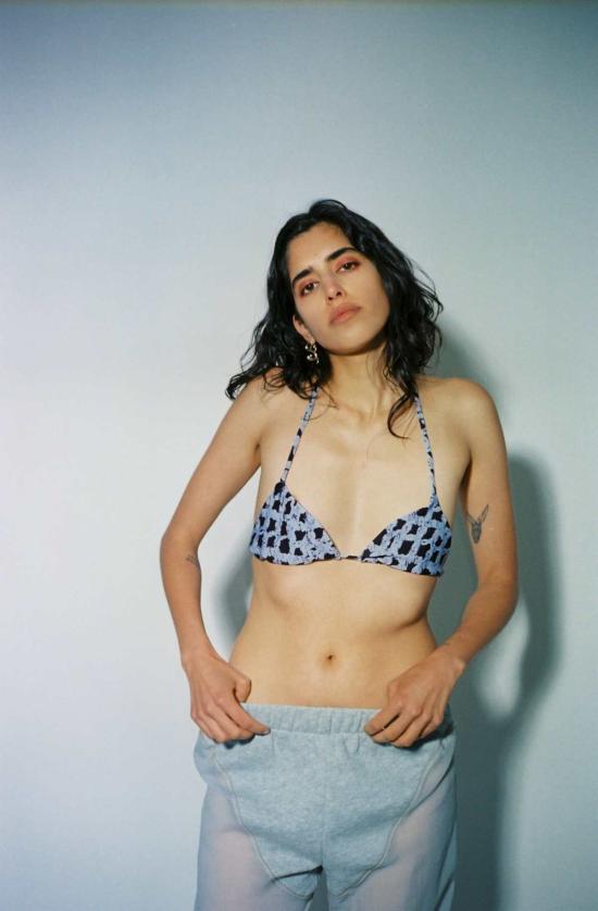  Helena Manzano 비키니 수영복 헬레나 만자노 팔로마 비키니 탑 블랙/퍼플 - OTHER BRANDS