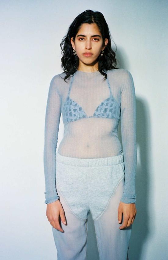  Helena Manzano 비키니 수영복 헬레나 만자노 팔로마 비키니 탑 블랙/퍼플 - OTHER BRANDS