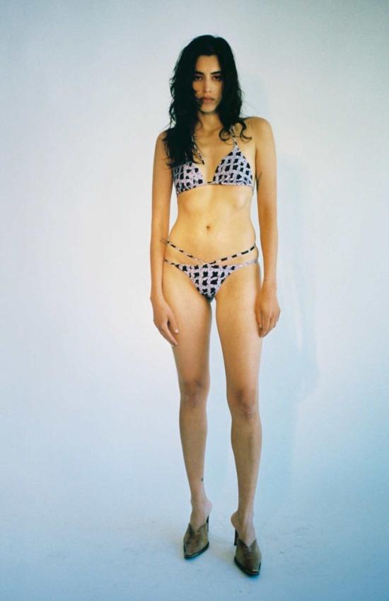  Helena Manzano 비키니 수영복 헬레나 만자노 팔로마 비키니 탑 블랙/퍼플