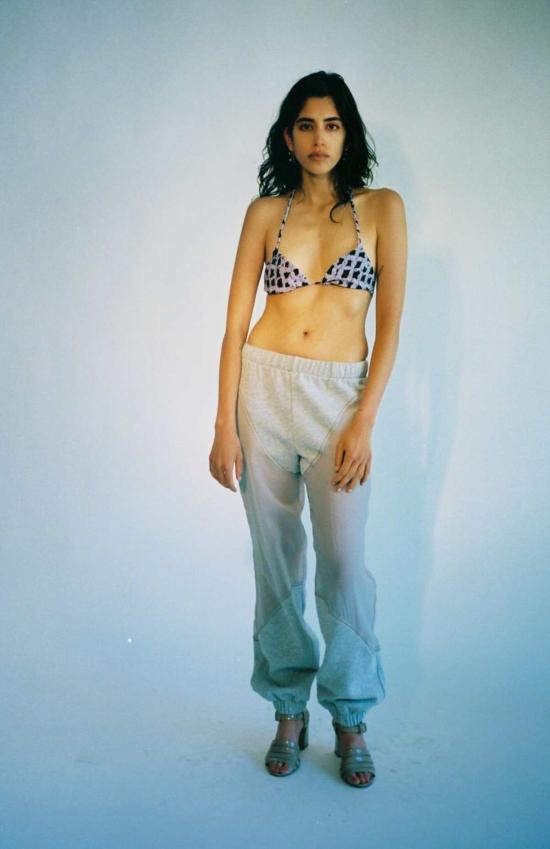  Helena Manzano 비키니 수영복 헬레나 만자노 팔로마 비키니 탑 블랙/퍼플 - OTHER BRANDS