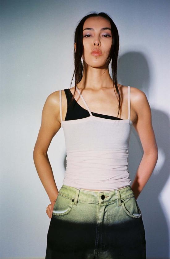  베이스레인지 민소매 티셔츠 Nida Tank Laut Pink - BASERANGE