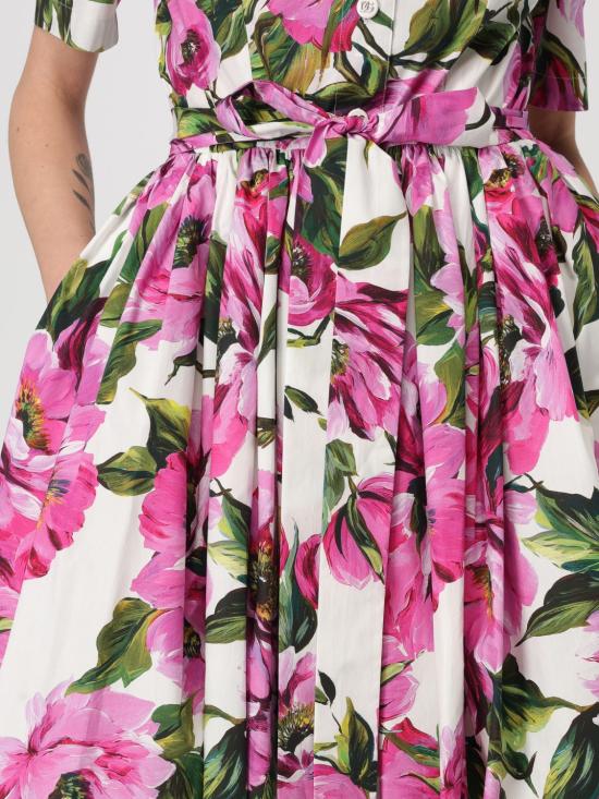 25SS 돌체앤가바나 미디 원피스 F6AGMTHS5S3 HA5KR Peony - DOLCE & GABBANA