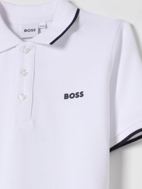 25FW [키즈] 보스 폴로 셔츠 J25P26 10P White - BOSS