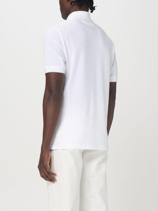 25FW 브루넬로 쿠치넬리 피케 폴로 셔츠 ME8548788 CK640 White - BRUNELLO CUCINELLI