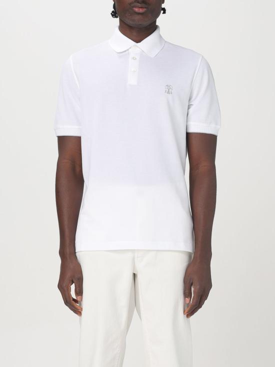 25FW 브루넬로 쿠치넬리 피케 폴로 셔츠 ME8548788 CK640 White