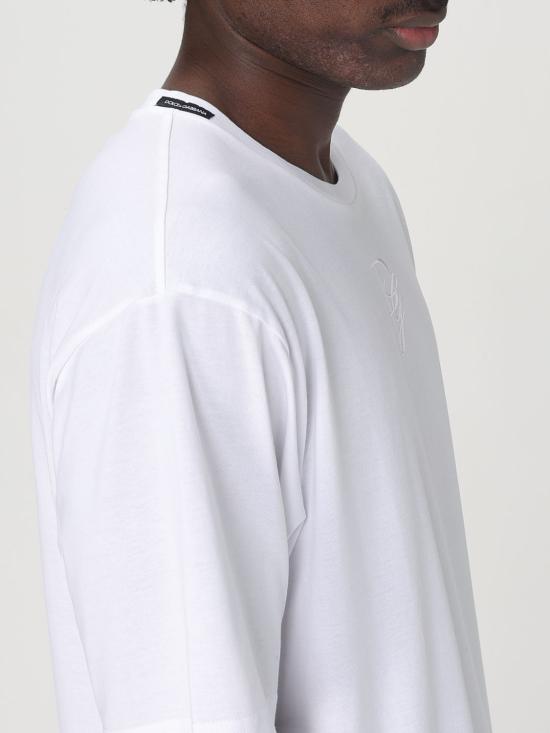 25FW 돌체앤가바나 반팔 티셔츠 G8PN9ZG7O4E W0800 White - DOLCE & GABBANA