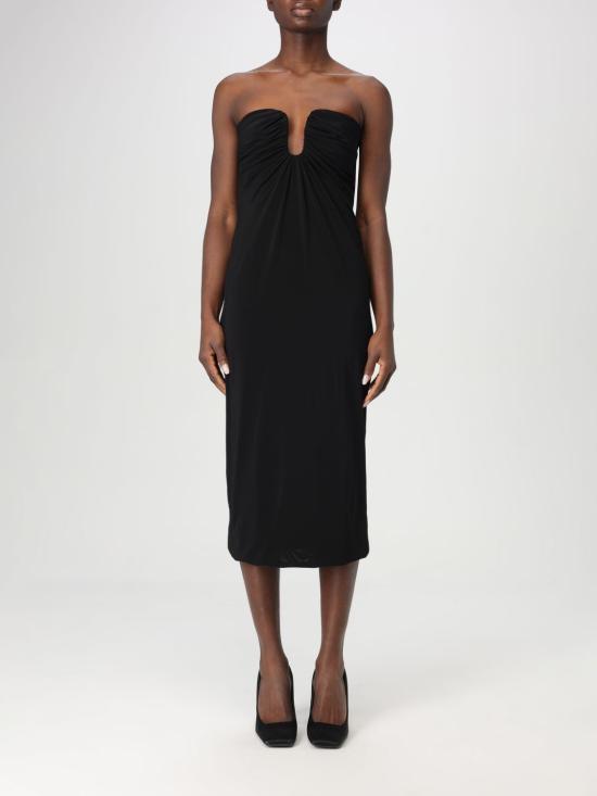 25FW 핑코 미디 원피스 105021A2GS Z99 Black