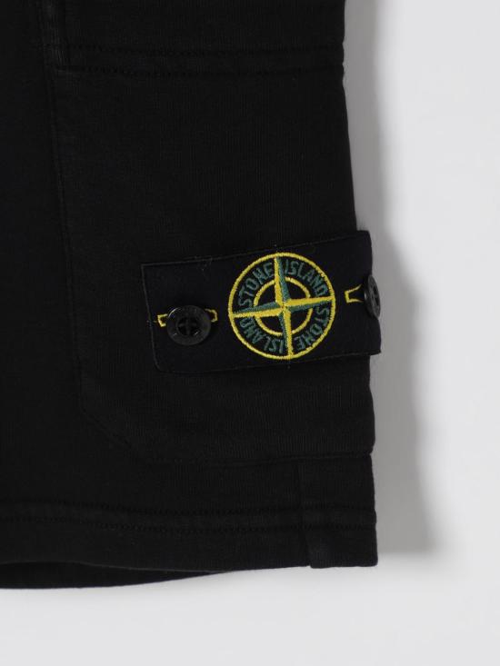 25FW [키즈] 스톤 아일랜드 쇼츠/버뮤다 6200006S0040 V0029 Black - STONE ISLAND