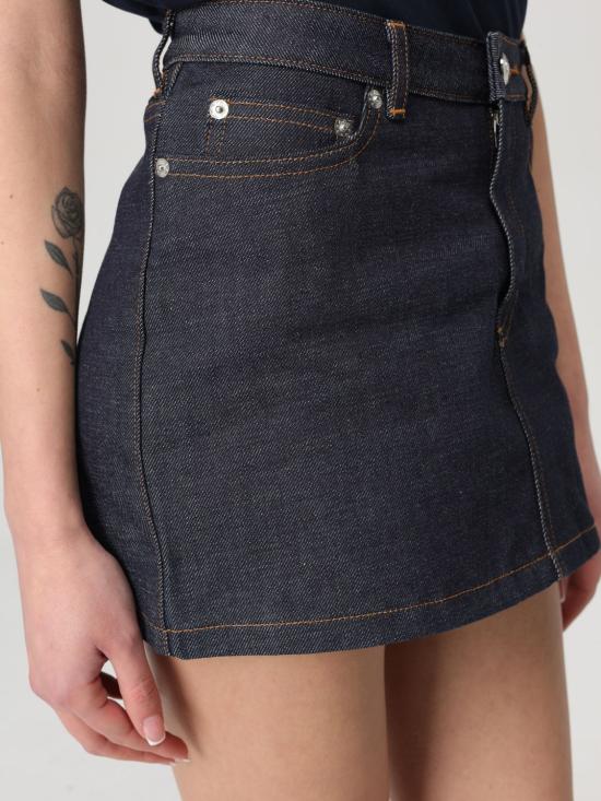 25FW 아페쎄 숏 스커트 CODBSF06093 IAI Blue - A.P.C.