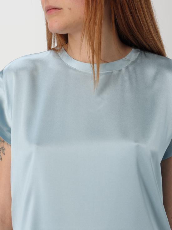 25FW 핑코 반팔 티셔츠 100100A2JR E28 Gnawed Blue - PINKO