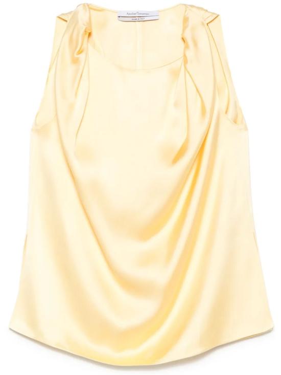 25SS ANOTHER TOMORROW 민소매 티셔츠 A424BL092DAFFODIL Gold