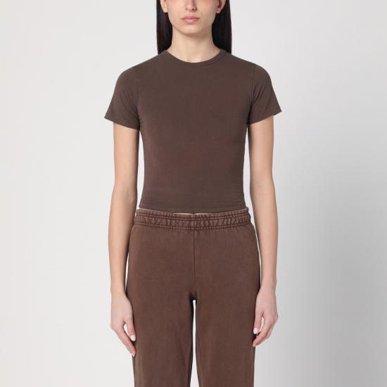  엔타이어 스튜디오 반팔 티셔츠 ES2251CO Brown