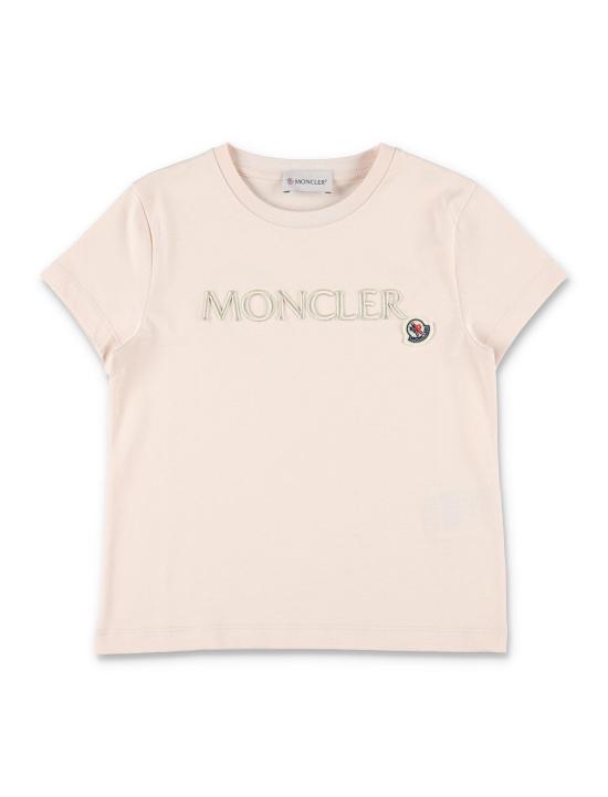 25SS [키즈] 몽클레어 폴로 셔츠 8C0001389AT9 51N LIGHT PINK