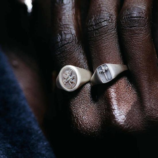  SERGE DENIMES 반지 Serge Denimes Cherub 카메오 링 - OTHER BRANDS