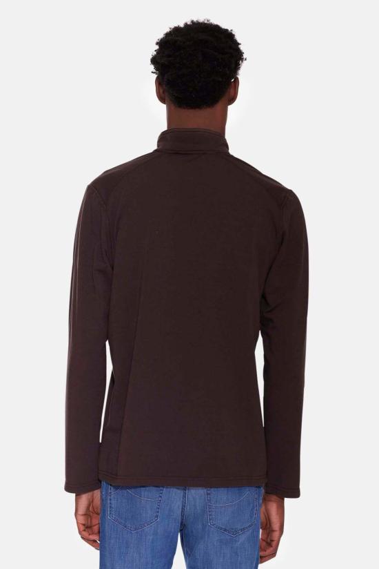  블루&크림 스웨터 메이슨 팝 칼라 풀오버 브라운 - BLUE&CREAM