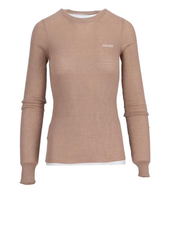 25SS 미우미우 스웨터 MML821S23213KV F0040 CAMMELLO