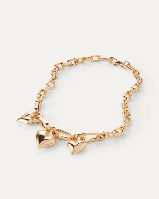  제니 버드 목걸이/팬던트 패드락 트리플 하트 펜던트 네크리스 - JENNY BIRD