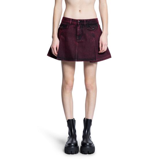  알렉산더 맥퀸 숏 스커트 817637QMAC06136 Red