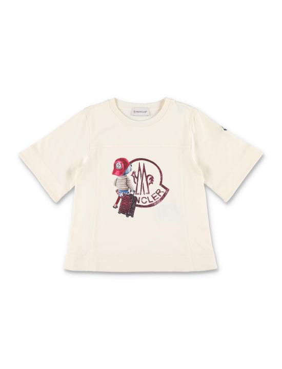 25SS [키즈] 몽클레어 폴로 셔츠 8D0000189AT9 050 WHITE