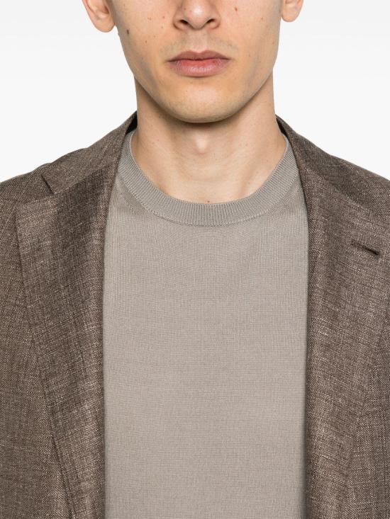 25SS 꼬르넬리아니 반팔 티셔츠 25M5402525170 025 GREY - CORNELIANI