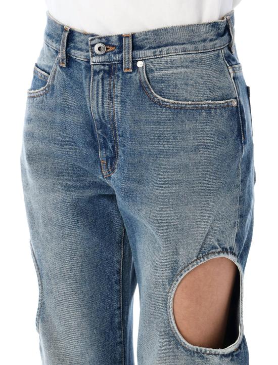 25SS 오프화이트 데님 팬츠 OWYA06AC99DEN001 4500 LIGHT BLUE - OFF WHITE