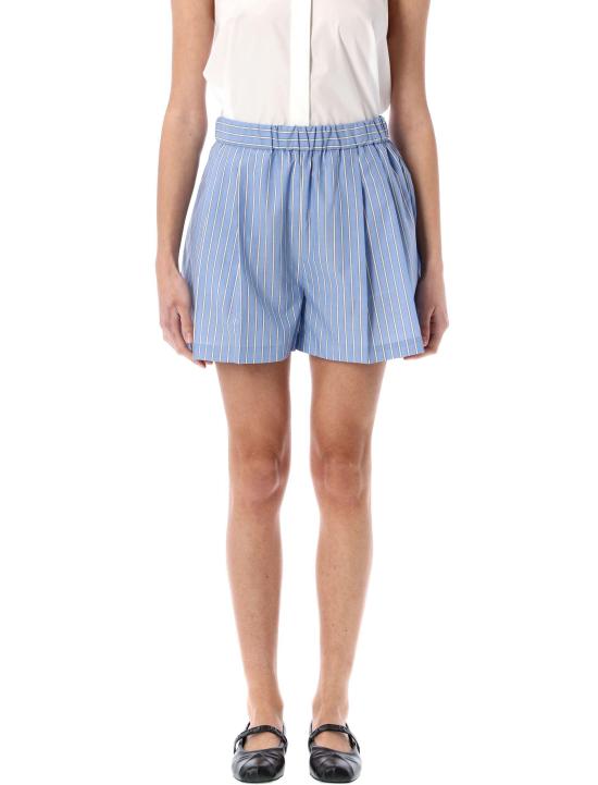 25SS 마르니 숏팬츠 PAMA0553S0UTC455 STB61 BLUE STRIPES