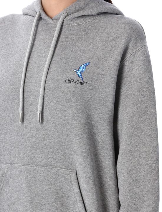 25SS 오프화이트 니트웨어 OWBB064S25FLE002 0510 GREY MELANCE - OFF WHITE