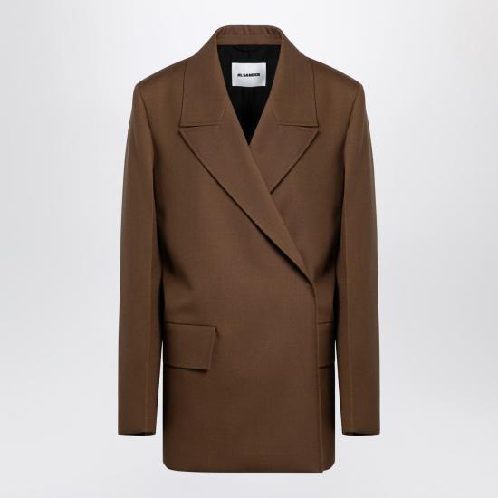  질샌더 코트 J02BN0184J40001 Brown
