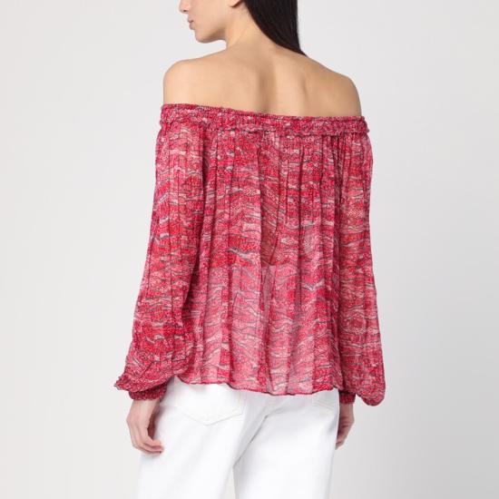 25SS 이자벨마랑에뚜왈 긴팔 티셔츠 25PHT0346FBC1J07E Red - ISABEL MARANT ETOILE