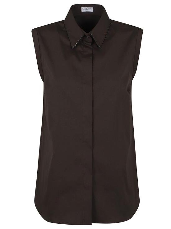 25SS 브루넬로 쿠치넬리 셔츠 M0091MA616 C8705 CHOCOLATE BROWN