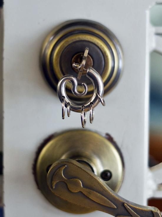  판코네시 이어링 후프 피어싱 세르펜트  실버 - PANCONESI