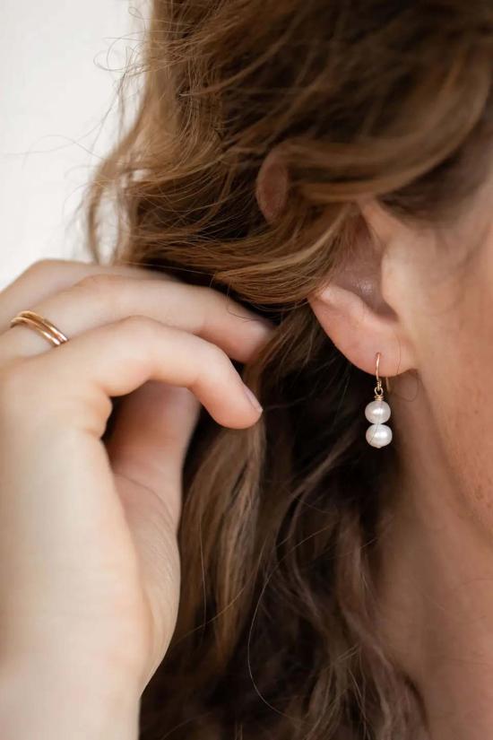  쉬나 마샬 주얼리 이어링 펄 드롭 - SHEENA MARSHALL JEWELRY