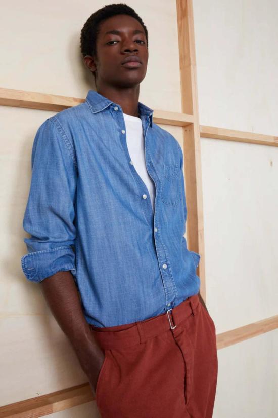  오피신 제네랄 긴팔 셔츠 Officine Generale Bd  인디고