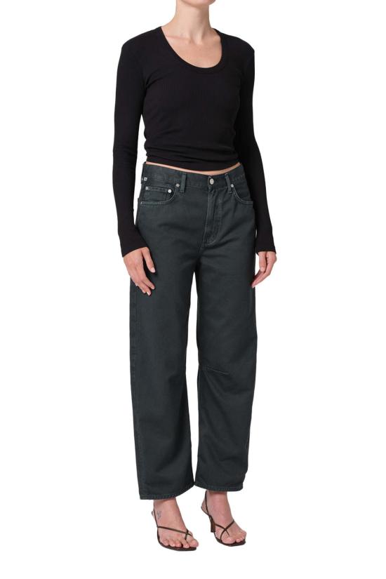  시티즌 오브 휴머니티 데님 팬츠 시민 오브 휴머니티 미로 진 워시드 블랙 - CITIZEN OF HUMANITY