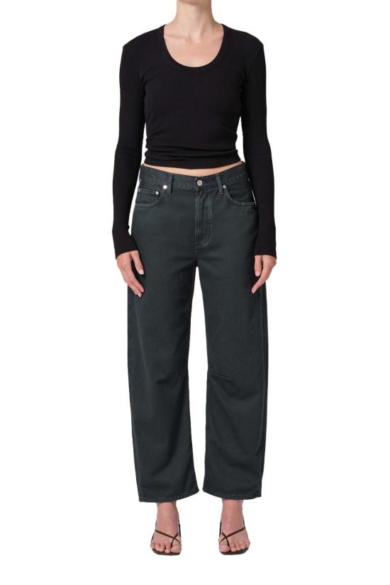  시티즌 오브 휴머니티 데님 팬츠 시민 오브 휴머니티 미로 진 워시드 블랙 - CITIZEN OF HUMANITY