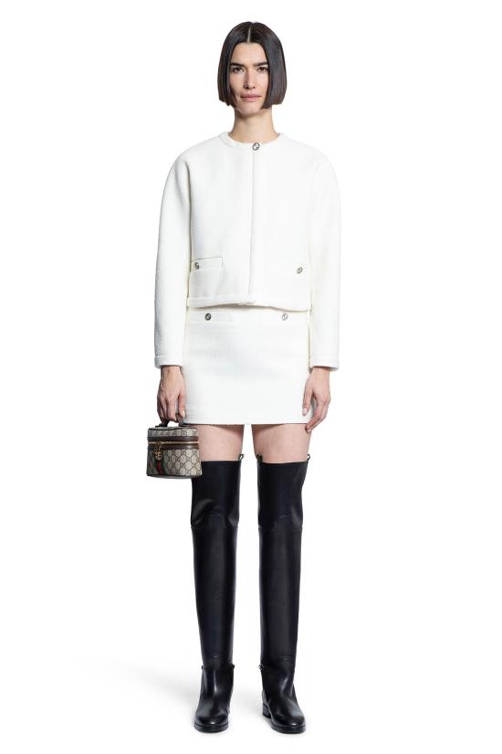  구찌 숏 스커트 812962ZARWV9003 Off white - GUCCI