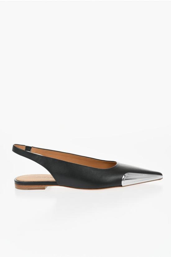  오프화이트 뮬/슬리퍼 OWIQ004S24LEA0011072 Black - OFF WHITE