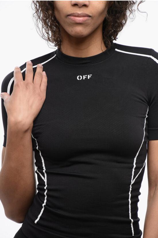  오프화이트 반팔 티셔츠 OWVA047S24KNI0011001 Black - OFF WHITE