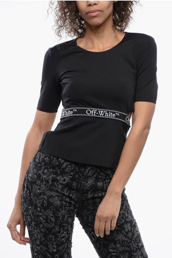  오프화이트 반팔 티셔츠 OWVA043S24JER0011001 Black