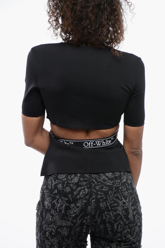  오프화이트 반팔 티셔츠 OWVA043S24JER0011001 Black - OFF WHITE