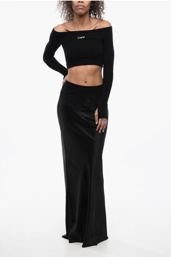  오프화이트 반팔 티셔츠 OWHE080S24KNI0021001 Black - OFF WHITE