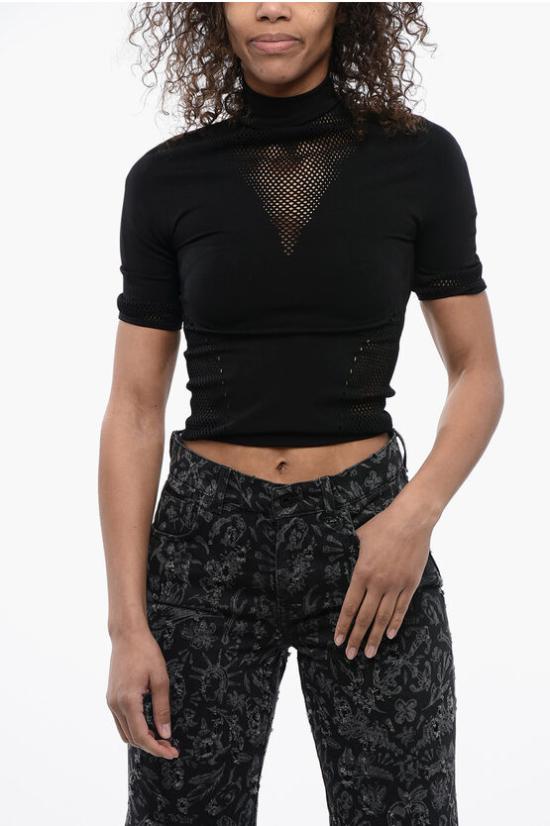  오프화이트 탑 OWVA044S24KNI0011001 Black