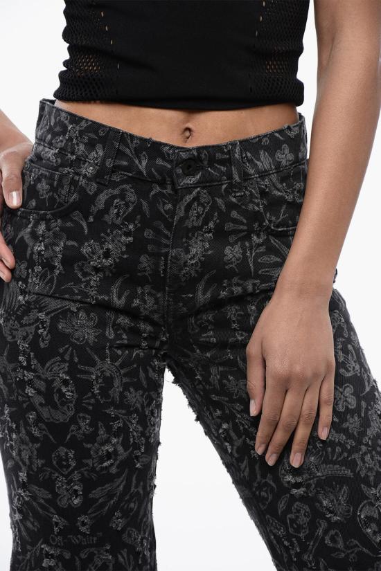  오프화이트 데님 팬츠 OWYA047S24DEN0011001 Nero Grigio - OFF WHITE