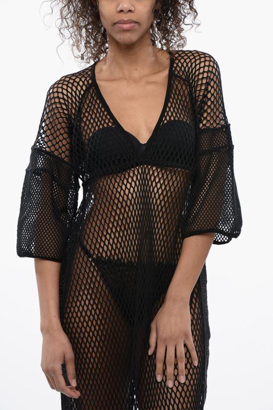  오프화이트 롱 원피스 OWFB004S24FAB0011010 Black - OFF WHITE