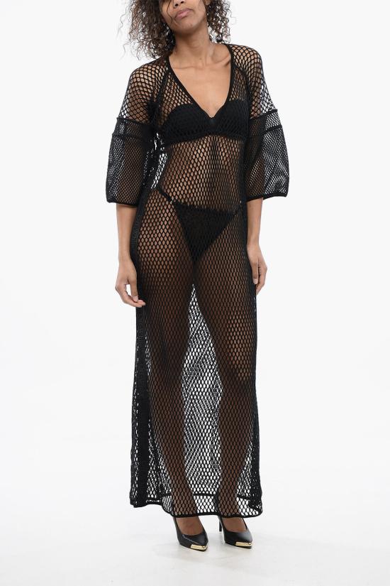  오프화이트 롱 원피스 OWFB004S24FAB0011010 Black
