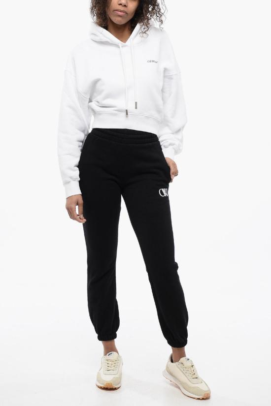  오프화이트 후드 티셔츠 OWBB056S24FLE0010184 White - OFF WHITE